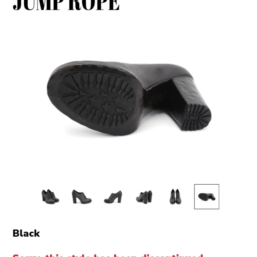JOHN FLUEVOG Hopscotch Jump Rope Black Heeled Oxfords Size 8 - Picture 7 of 7